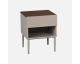 Sweeek: Table de chevet métal et décor bois gris et noyer à 47,99€ (au lieu de 59,99€)