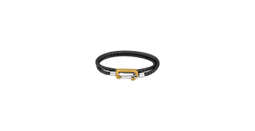 Amazon: Bracelet Lacoste Double Tour Cuir MATT - Noir &agrave; 34,59&euro; (au lieu de 55,59&euro;)