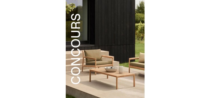 Made in Design: 1 fauteuil rembourr&eacute; Jack Outdoor vert Ethnicraft &agrave; gagner
