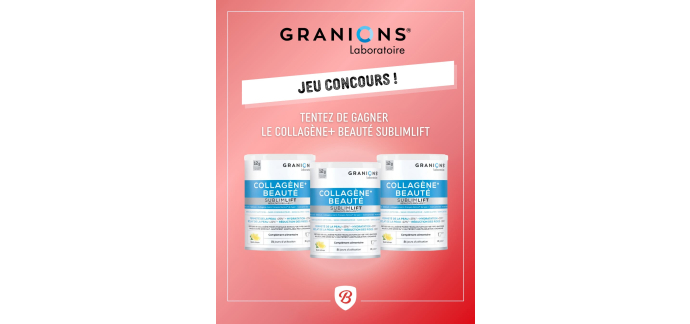 Boticinal: 3 lots de Collag&egrave;ne+ Beaut&eacute; Sublimlift &agrave; gagner