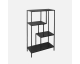 Sweeek: Etagère bibliothèque 4 étages métal noir à 55,99€ (au lieu de 69,99€)