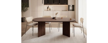 Cdiscount: Table &agrave; manger Ovo Noyer 90x75x204 cm &agrave; 229,99&euro; (au lieu de 389,99&euro;)