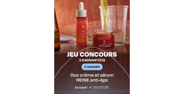 Sanoflore: 1 duo cr&egrave;me rose + s&eacute;rum REINE anti-&acirc;ge &agrave; gagner