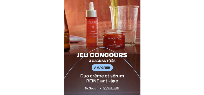 Sanoflore: 1 duo cr&egrave;me rose + s&eacute;rum REINE anti-&acirc;ge &agrave; gagner