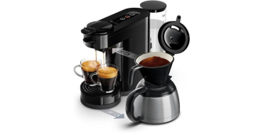 Cdiscount: Cafetière PHILIPS SENSEO HD6592/65 Switch 2-en-1 dosette & filtre à 84,99€ (au lieu de 129,99€)