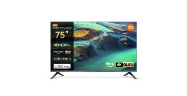 Amazon: TV 75" Xiaomi TV F Pro 75 - QLED 190 cm, 4K UHD, Smart TV &agrave; 549&euro; (au lieu de 599&euro;)
