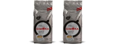 Amazon: Caf&eacute; en grains Gimoka Gusto Ricco Intensit&eacute; 13 - 2 x 1 kg &agrave; 18,73&euro; (au lieu de 24,94&euro;)
