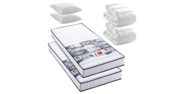 Cdiscount: Pack Westend - 2 matelas London 90x190 + 2 couettes + 2 oreillers &agrave; 146,30&euro; (au lieu de 239,89&euro;)