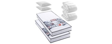 Cdiscount: Pack Westend - 2 matelas London 90x190 + 2 couettes + 2 oreillers &agrave; 146,30&euro; (au lieu de 239,89&euro;)