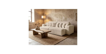 Cdiscount: Canap&eacute; droit 4 places JADE - velours c&ocirc;tel&eacute;, double m&eacute;ridienne &agrave; 649&euro; (au lieu de 799&euro;)