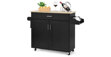 Cdiscount: COSTWAY Desserte de Cuisine avec placard, tiroir, porte-&eacute;pices &agrave; 118,99&euro; (au lieu de 189,99&euro;)