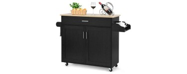Cdiscount: COSTWAY Desserte de Cuisine avec placard, tiroir, porte-&eacute;pices &agrave; 118,99&euro; (au lieu de 189,99&euro;)