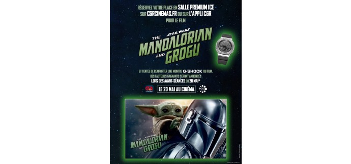 CGR Cin&eacute;mas : 1 montre G-Shock exclusive The Mandalorian and Grogu &agrave; gagner