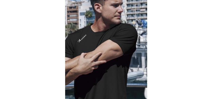 Amazon: T-shirt technique Homme Asioka - noir, tailles S et L &agrave; 3,76&euro; (au lieu de 6,62&euro;)