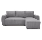 Cdiscount: Canapé d'angle convertible réversible 3-4 places PHARELL - velours côtelé Anthracite - coffre de ran