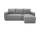 Cdiscount: Canapé d'angle convertible réversible 3-4 places PHARELL - velours côtelé Anthracite - coffre de ran