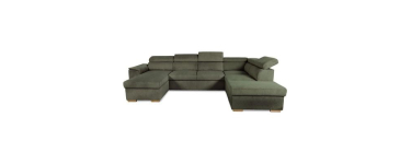 Cdiscount: Canap&eacute; d'angle convertible DAYTONA 5-6 places velours c&ocirc;tel&eacute; kaki &agrave; 999,99&euro; (au lieu de 1799&euro;)