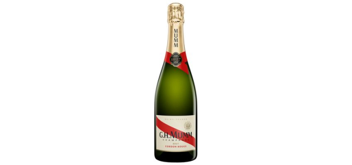 Cdiscount: Champagne Mumm Cordon Rouge Brut 75 cl &agrave; 29,99&euro; (au lieu de 31,90&euro;)