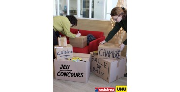 UHU: 2 kits Spécial Déménagement UHU + 1 carte cadeau Castorama 50€ à gagner