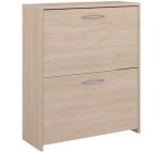 Cdiscount: Meuble à chaussures 2 abattants PARISOT EASY LIFE - L66,5 x P25,1 x H78,5cm à 49,99€