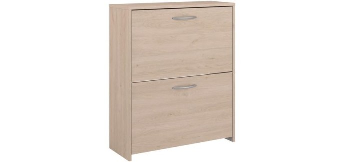 Cdiscount: Meuble à chaussures 2 abattants PARISOT EASY LIFE - L66,5 x P25,1 x H78,5cm à 49,99€