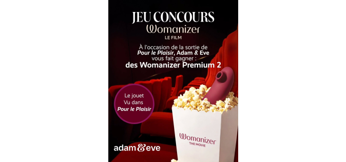 Adam et Eve: 3 Womanizer Premium 2 (valeur 539,97&euro;) &agrave; gagner