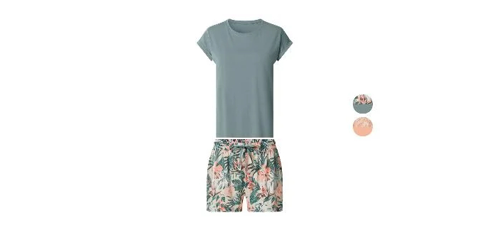LIDL: Ensemble pyjama femme esmara&reg; - 100% coton &agrave; 4,99&euro; (au lieu de 7,99&euro;)