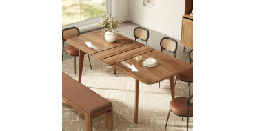 Cdiscount: Table &agrave; manger extensible 140~160cm, charge 120kg &agrave; 146,99&euro; (au lieu de 209,99&euro;)