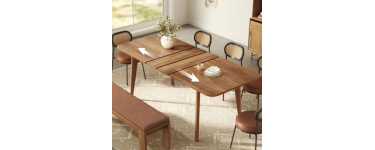 Cdiscount: Table &agrave; manger extensible 140~160cm, charge 120kg &agrave; 146,99&euro; (au lieu de 209,99&euro;)