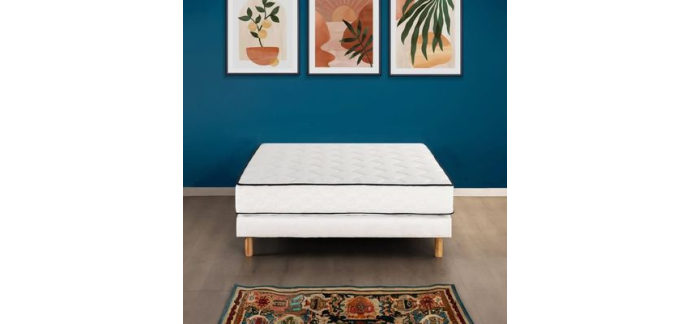 Cdiscount: Ensemble matelas sommier DEKO DREAM 140x190cm - ressorts ensach&eacute;s, 7 zones &agrave; 229,99&euro;