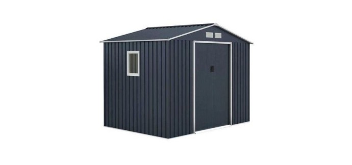 Cdiscount: Abri de jardin m&eacute;tal 5,29 m&sup2; - 277x191x202 cm &agrave; 249,99&euro; (au lieu de 269,99&euro;)