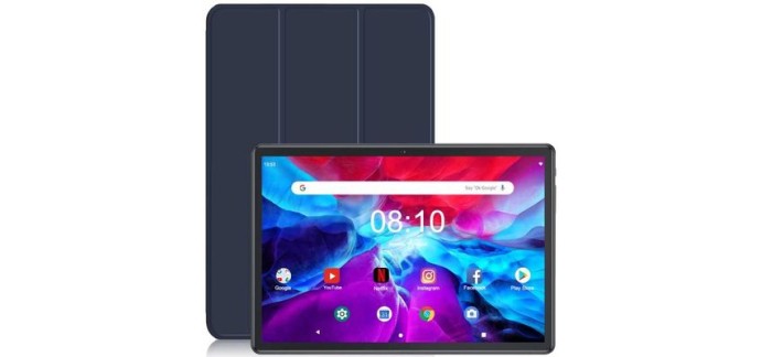 Cdiscount: Tablette tactile 10" Android 13 - 16 Go RAM 128 Go ROM &agrave; 69,99&euro; (au lieu de 89,99&euro;)