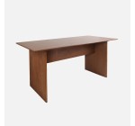 Sweeek: Table à manger rectangulaire 6 places noyer - 170x80x75cm à 199,99€ (au lieu de 249,99€)