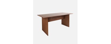 Sweeek: Table à manger rectangulaire 6 places noyer - 170x80x75cm à 199,99€ (au lieu de 249,99€)