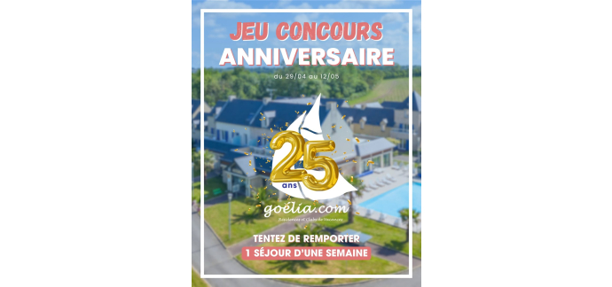 Goelia: 1 s&eacute;jour dans une r&eacute;sidence Go&eacute;lia au choix &agrave; gagner