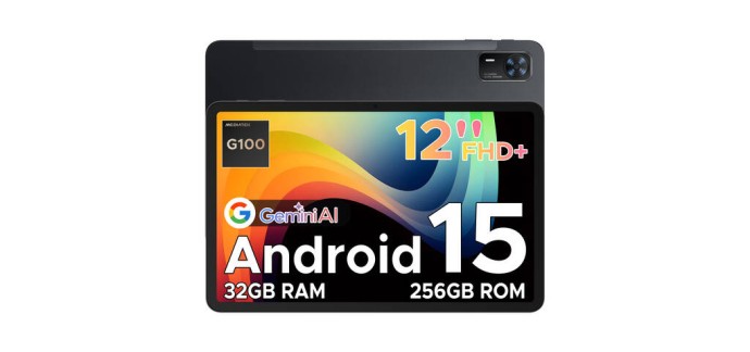 JoyBuy: Tablette DOOGEE Tab E3+ Android 15, 12" FHD+, 32 Go RAM + 256 Go &agrave; 149,98&euro; (au lieu de 339,99&euro;)