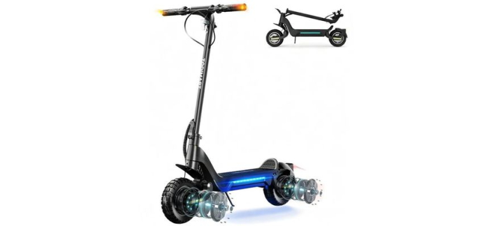 Cdiscount: Trottinette &Eacute;lectrique X5S - 65-80km autonomie, 50km/h, 1000W*2 &agrave; 489,99&euro; (au lieu de 659,99&euro;)