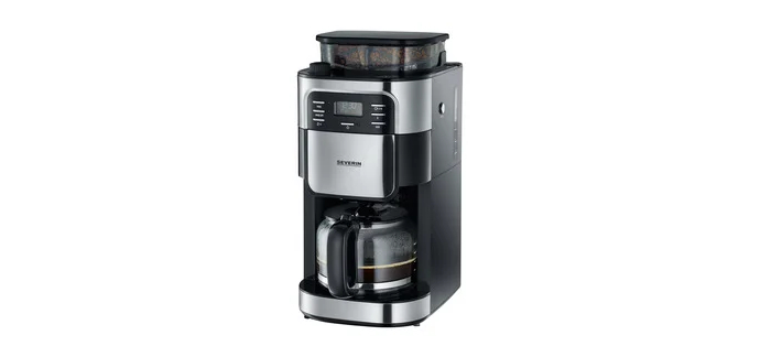 LIDL: Machine à café filtre SEVERIN KA 9210 - broyeur intégré, 10 tasses à 99€ (au lieu de 199,90€)