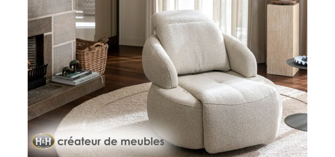 T&eacute;l&eacute; Loisirs: 1 fauteuil Romane H&H (valeur 1899&euro;) &agrave; gagner