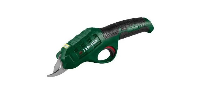 LIDL: S&eacute;cateur &eacute;lectrique sans fil PARKSIDE PAGS 4 A1 - 4V, 500 coupes/charge &agrave; 19.99&euro; (au lieu de 24.99&euro;)