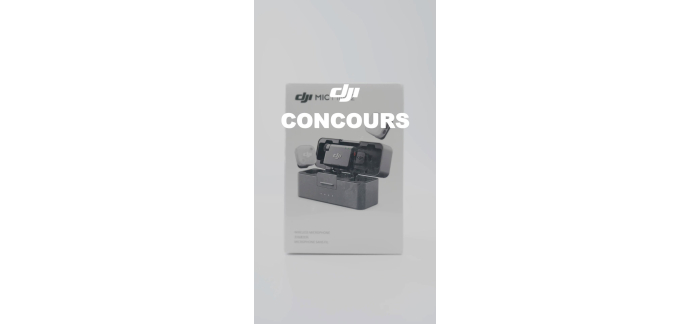 DJI: 1 bundle DJI Mic Mini 2 (2TX + 1RX + boîtier recharge) à gagner