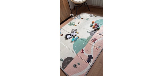 Aubert: 3 tapis de motricit&eacute; XXL Formula Baby &agrave; gagner