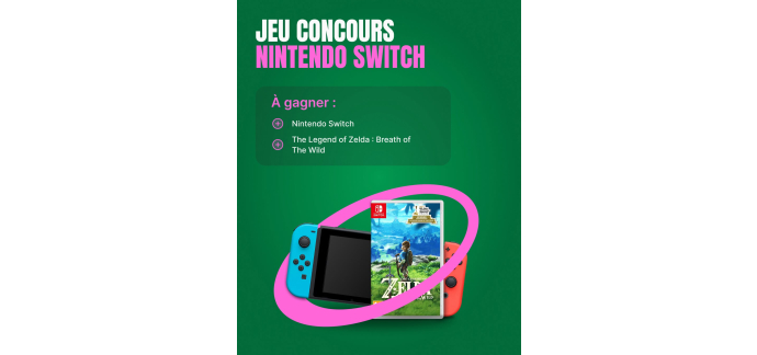 Pixmania: 1 Nintendo Switch + jeu Zelda Breath of the Wild &agrave; gagner