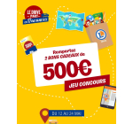 E.Leclerc: 2 bons cadeaux voyages de 500&euro; &agrave; gagner