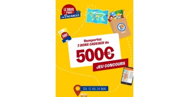E.Leclerc: 2 bons cadeaux voyages de 500&euro; &agrave; gagner