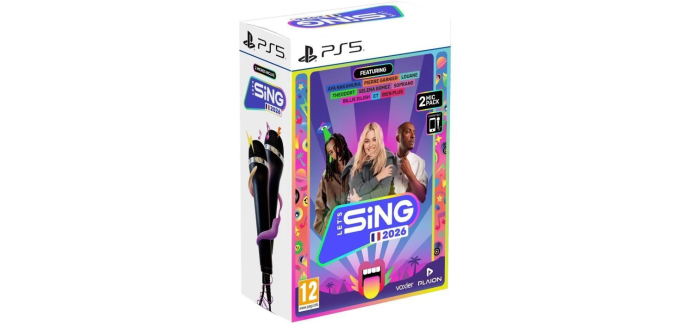 Cdiscount: Let's Sing 2026 + 2 Micros (PS5) à 24,99€ (au lieu de 59,99€)