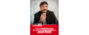 RTL: 2 places concert J&eacute;r&eacute;my Frerot au Grand Studio RTL le 19 mai 2026 &agrave; gagner