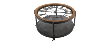 JoyBuy: Atmosphera Baris Table basse horloge &agrave; 141,90&euro; (au lieu de 199&euro;)
