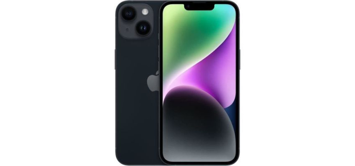 Cdiscount: APPLE iPhone 14 128GB Midnight - Reconditionn&eacute; Excellent &eacute;tat &agrave; 270,66&euro; (au lieu de 299,99&euro;)