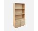 Sweeek: Bibliothèque effet bois naturel 2 portes 5 niveaux à 159,99€ (au lieu de 199,99€)